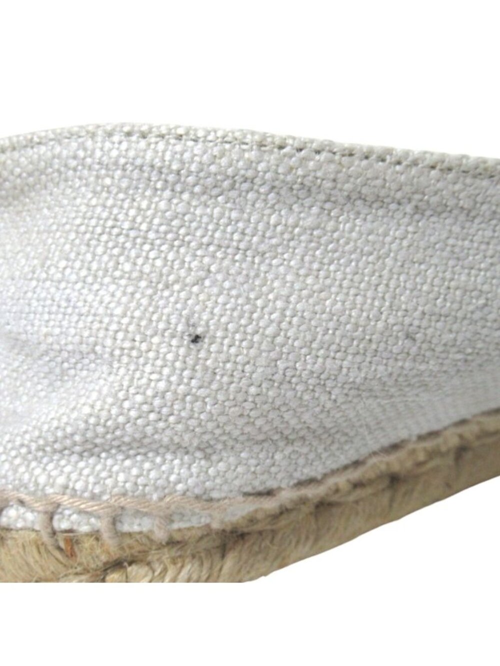 Chanel CC Logo Espadrille Shoes 36 Ivory Black Pre Owned - Picture 8 of 15